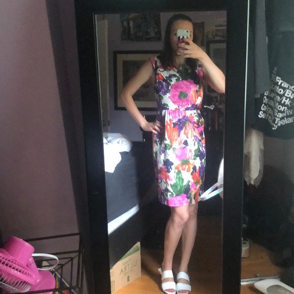 White floral J. Crew dress - Picture 3 of 3